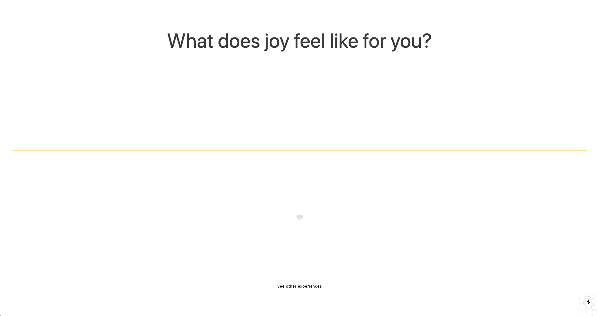 Experiences of Joy