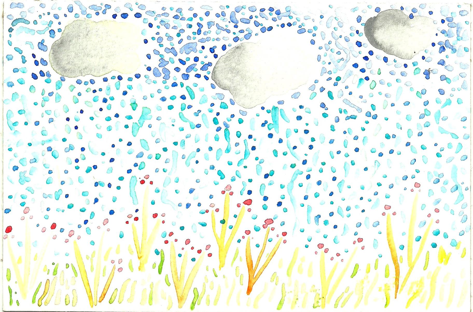 Watercolor Postcards 2 – Rain